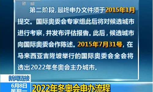 冬奥会申办流程是什么_2022冬奥会申办程序