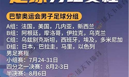 奥运会足球比赛时间表2024-奥运会足球比赛时间表